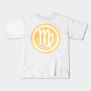 Caramel Watercolor Zodiac - Virgo Kids T-Shirt